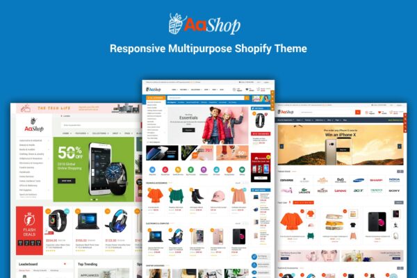 AaShop - Sectioned Bootstrap 4 Shopify Theme Responsive & Multipurpose Sectioned Bootstrap 4 Shopify Theme
