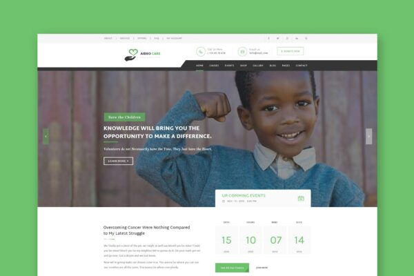 Aideo - Non-Profil Charity HTML Template Charity - NonProfit HTML Template