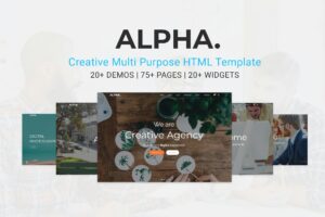Alpha Dot Multi Purpose HTML5 Template Creative & modern user interface
