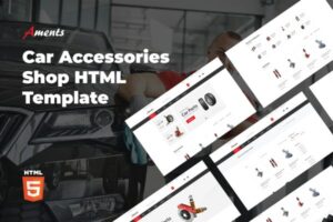 Aments - Car Accessories Shop HTML Template Aments has a combination of numerous convenient options and classy designs