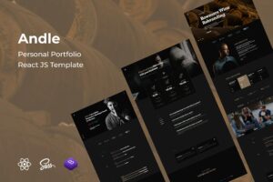 Andle - Personal Portfolio React JS Template Personal Portfolio React JS Template is a modern, functional web template