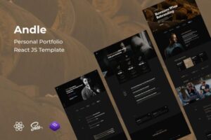 Andle - Personal Portfolio React JS Template Personal Portfolio React JS Template is a modern, functional web template