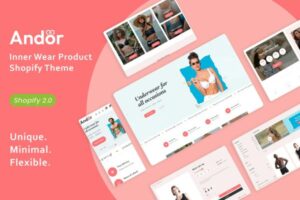Andor - Inner Wear Product Shopify Theme Inner Wear, Bra Vest Panties & Lingerie Shop Section based Online Store 2.0 Shopify Theme