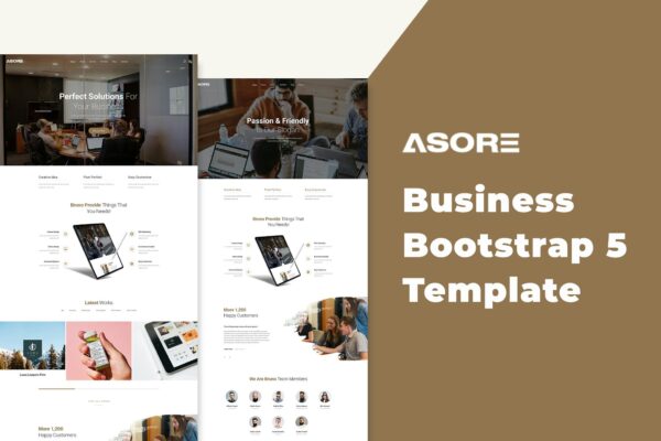 Asore - Business Bootstrap 5 Template Asore uses the latest technologies to make sure to deliver top-notch performance.