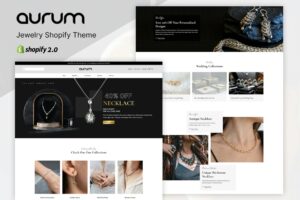 Aurum - Jewelry Shopify Theme Jewellery ecommerce shop, Technology, dropshipping, 2.0, Branded, Fashion websites, beauty, cosmetic