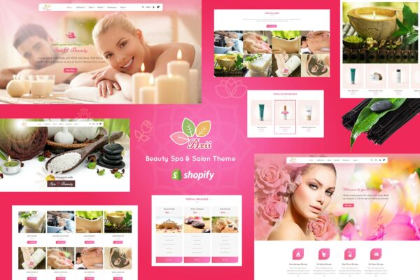 Axii | Beauty Spa Shopify Theme Beauty Spa, Salon & Massages, Spa Theraphy, Beauty Cosmetics Shop. Beauty Products eCommerce Store.