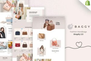 Baggy - Fashion Store, Handbags Shopify Theme Premium Leather Products Shop, Bags, Backpacks & Luxury Fashion Accessories Shopify Store Design.