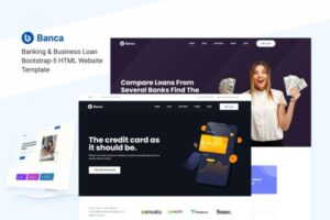 Banca - Banking & Business Loan HTML Template Business and Finance HTML template is designed for the bank website, loan company, business website