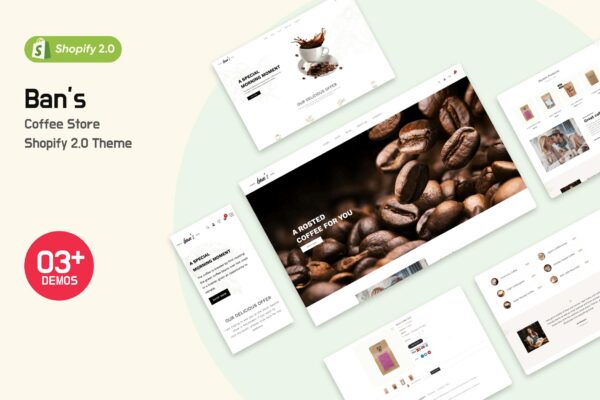 Bans - Coffee Store Shopify 2.0 Theme Coffee Store Shopify Theme