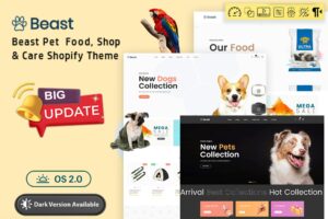 Beast - Pet Store eCommerce Shopify Theme OS 2.0 Responsive Pet Care Shopify Theme - perfect for your versatile animal-focused store! Shopify OS 2.0