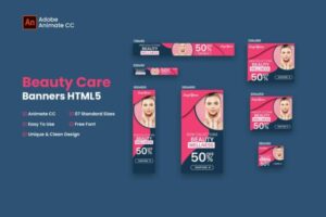 Beauty Care HTML5 Banner Ad - Animate CC Beauty Care HTML5 Banner Ad - Animate CC