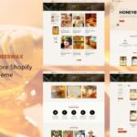 Beeswax - Honey Store Shopify Theme Honey bee hive shopify store, Honey ecommerce store,shop, single product, 2.0, Responsive, Delivery.