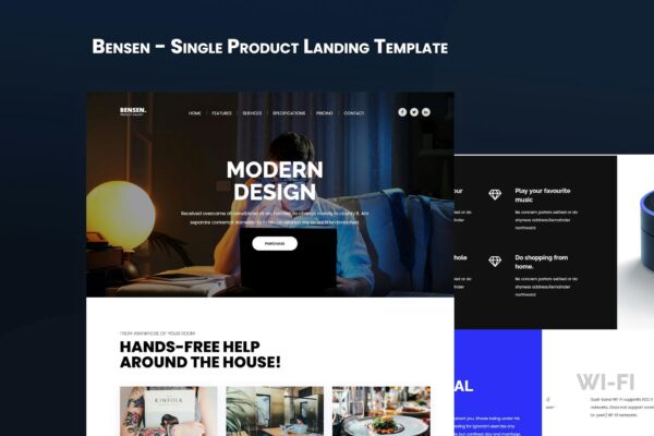 Bensen - Single Product Landing Template Single Product Template