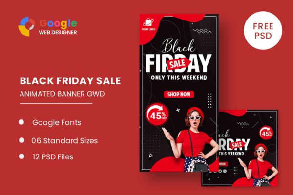 Big Sale Black Friday HTML5 Banner Ads GWD Big Sale Black Friday HTML5 Banner Ads GWD