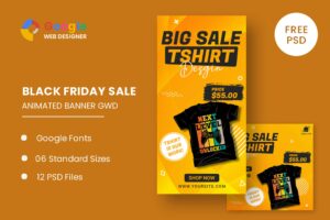 Big Sale Tshirt HTML5 Banner Ads GWD Big Sale Tshirt HTML5 Banner Ads GWD