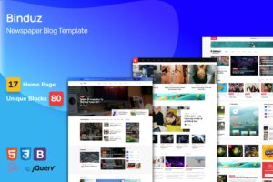 Binduz - Blog Website Website Template