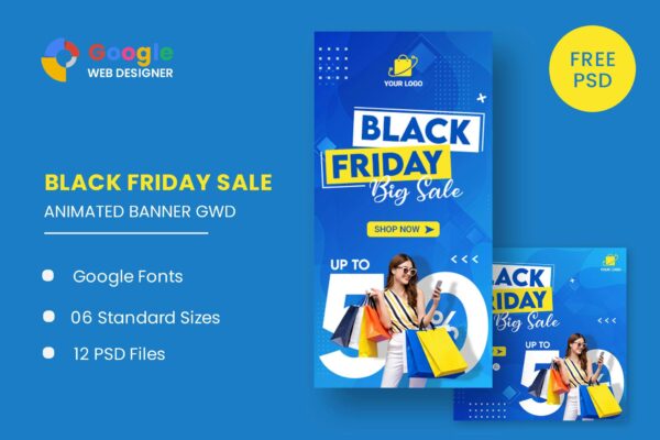 Black Friday Big Sale HTML5 Banner Ads GWD Black Friday Big Sale HTML5 Banner Ads GWD