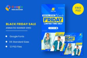 Black Friday Fashion Sale HTML5 Banner Ads GWD Black Friday Fashion Sale HTML5 Banner Ads GWD