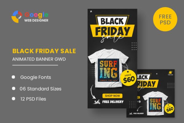 Black Friday HTML5 Banner Ads GWD Black Friday HTML5 Banner Ads GWD