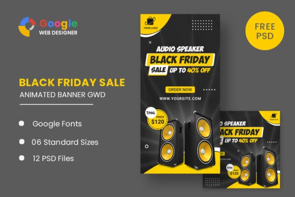 Black Friday Sale Audio HTML5 Banner Ads GWD Black Friday Sale Audio HTML5 Banner Ads GWD