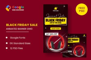 Black Friday Sale Product HTML5 Banner Ads GWD Black Friday Sale Product HTML5 Banner Ads GWD