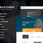 Bricktower - Construction Company HTML5 Template Construction free ecommerce portfolio landing page blog dashboard bootstrap animated