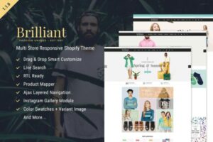Brilliant - Multi Store Responsive Shopify Theme Multi Store Responsive Shopify Theme