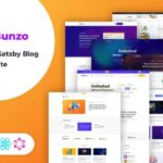 Bunzo - React Gatsby Blog Template React Gatsby Blog Template is a modern React Gatsby with a sophisticated design.