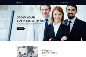 Businex - React Corporate Business Template Businex responsive template ensures the Cross-Browser compatibility, Parallax Effect and Responsive