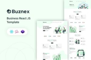 Buznex – Business React JS Template Business React JS Template is a powerful, stunning, and flexible React JS-based web template