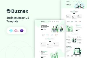 Buznex – Business React JS Template Business React JS Template is a powerful, stunning, and flexible React JS-based web template