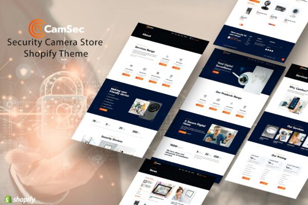 Camsec - Automation, CCTV Camera Shopify Store Retails, Electronics, Technology, security camera,Dropshipping, virtual reality, CCTV ecommerce shop