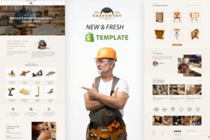 Carpentry - Wooden Crafts, Product Store Shopify Carpenter, Handmade Wooden Furniture manufacturer eCommerce Theme. Handicrafts & Interior Products