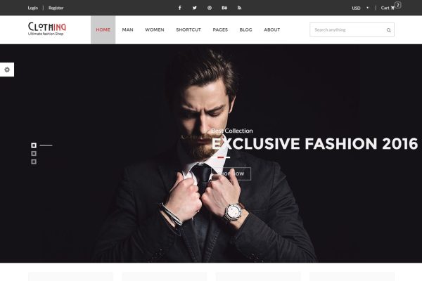 Clothing - eCommerce Fashion Template Clothing – eCommerce Fashion Template is a clean and elegant design.