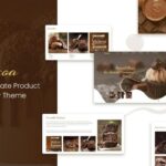 Cocoa - Chocolates Store Shopify Theme One Product Landing Page Shopify Theme. Ice Cream, Chocolate & Cookies, Cake Shop eCommerce Template