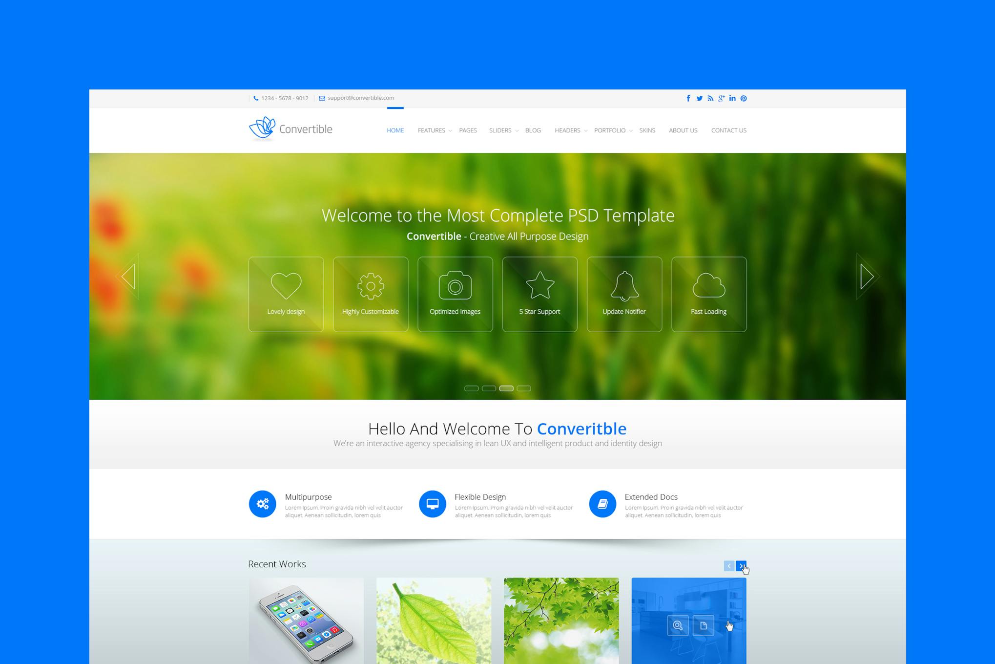 Convertible - Responsive HTML5 Template Multi-concept Template