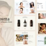 Cosma - Best Beauty Cosmetic Shopify 2.0 Theme Simple Clean Responsive Beauty Salon, Spa Health & Wellness Online Shop Design. Shopify 2.0 Ready.