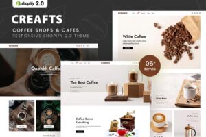 Creafts - Coffee Shops & Cafes Shopify 2.0 Theme Shopify Theme