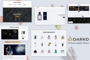 Darko - Aroma Fragnane & Perfume Shopify Theme Room Freshners, Soaps, Aromatic Perfumes eCommerce Store. Body care & Lifestyle Shop Template