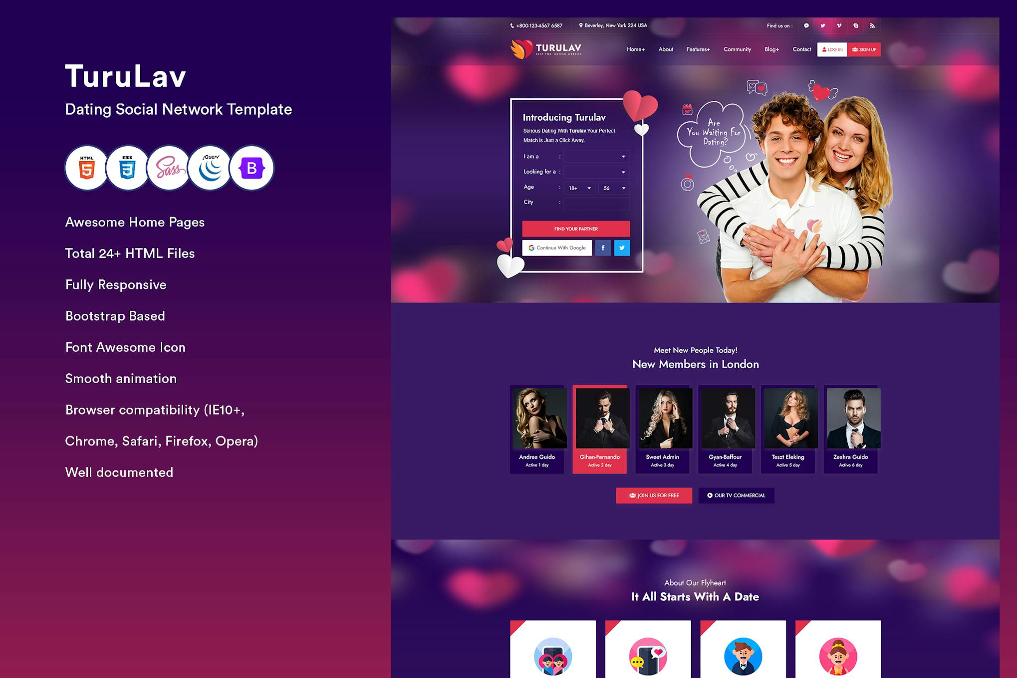 Dating Social Network Template Dating Social Network Template