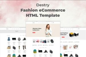 Destry - Fashion eCommerce HTML Template This stunning web template also incorporates a responsive and cross-browser compatible layout