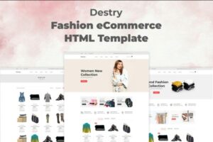 Destry - Fashion eCommerce HTML Template This stunning web template also incorporates a responsive and cross-browser compatible layout