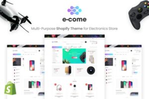 E-come Multi-Purpose Shopify Theme for Electronics Store
