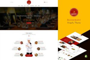 Eatzy | Restaurant Sectioned Shopify Theme Eatery, Cookies and Coffer Shops Online Store. Burger, Pizza, Cakes, Icecreams eCommerce Websites.