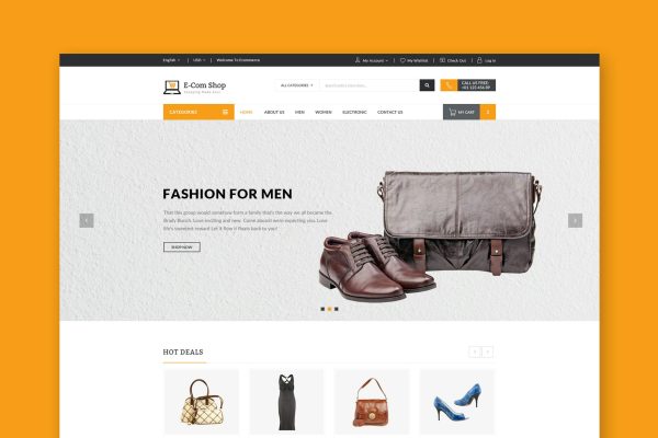 Ecom - Responsive eCommerce HTML Template ecommerce virtual shop
