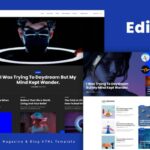 Edia Blog and Magazine HTML Template