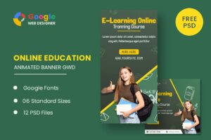 Education Learning Animated Banner GWD Education Learning Animated Banner GWD