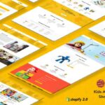 Edukit - Educational Toys Store Shopify Theme Educational Toys, Gifts & Books Materials. Apps, Courses, Online Class Single Page Promotion Theme