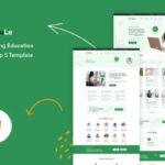 Edule - e-Learning Website Template HTML Version It has an excellent web design that comes perfect for building an online education/learning platform