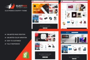 Electrox - Electronics Shopify Theme Electrical, Electronic Products, Devices & Tools Online Shopify Store. Sectioned, Responsive Theme.